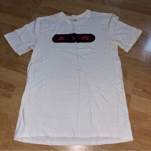 Nike White Tee with Red Air Logo